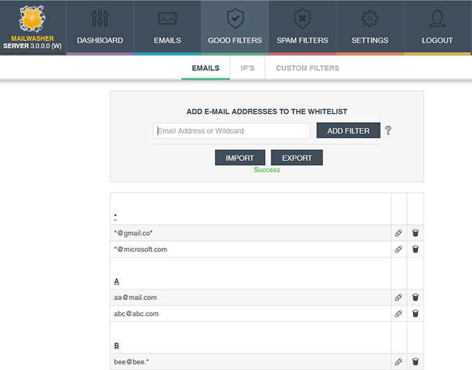 whitelist